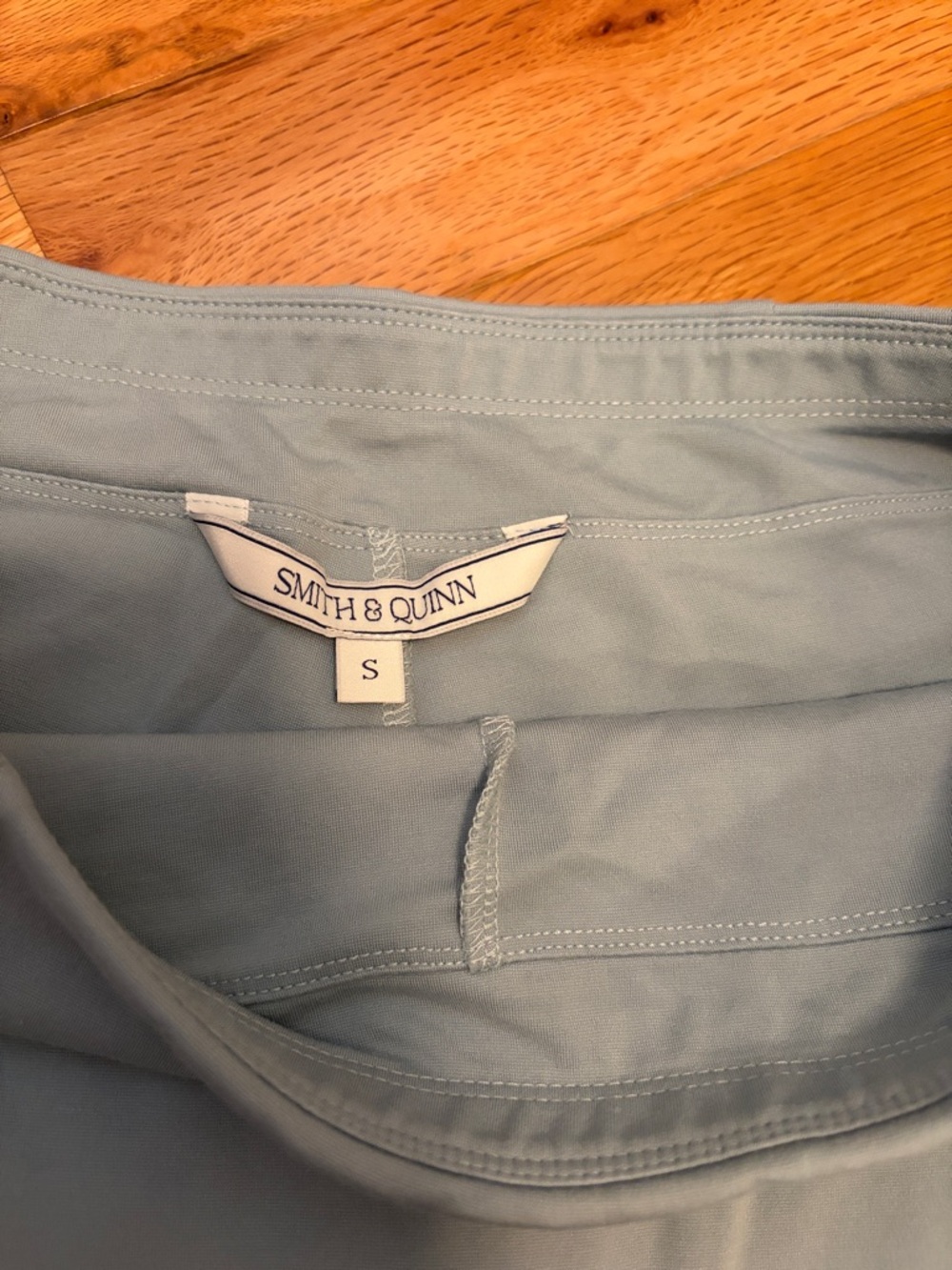Light Blue Ruffle Mini Skirt - Picture 2 of 2